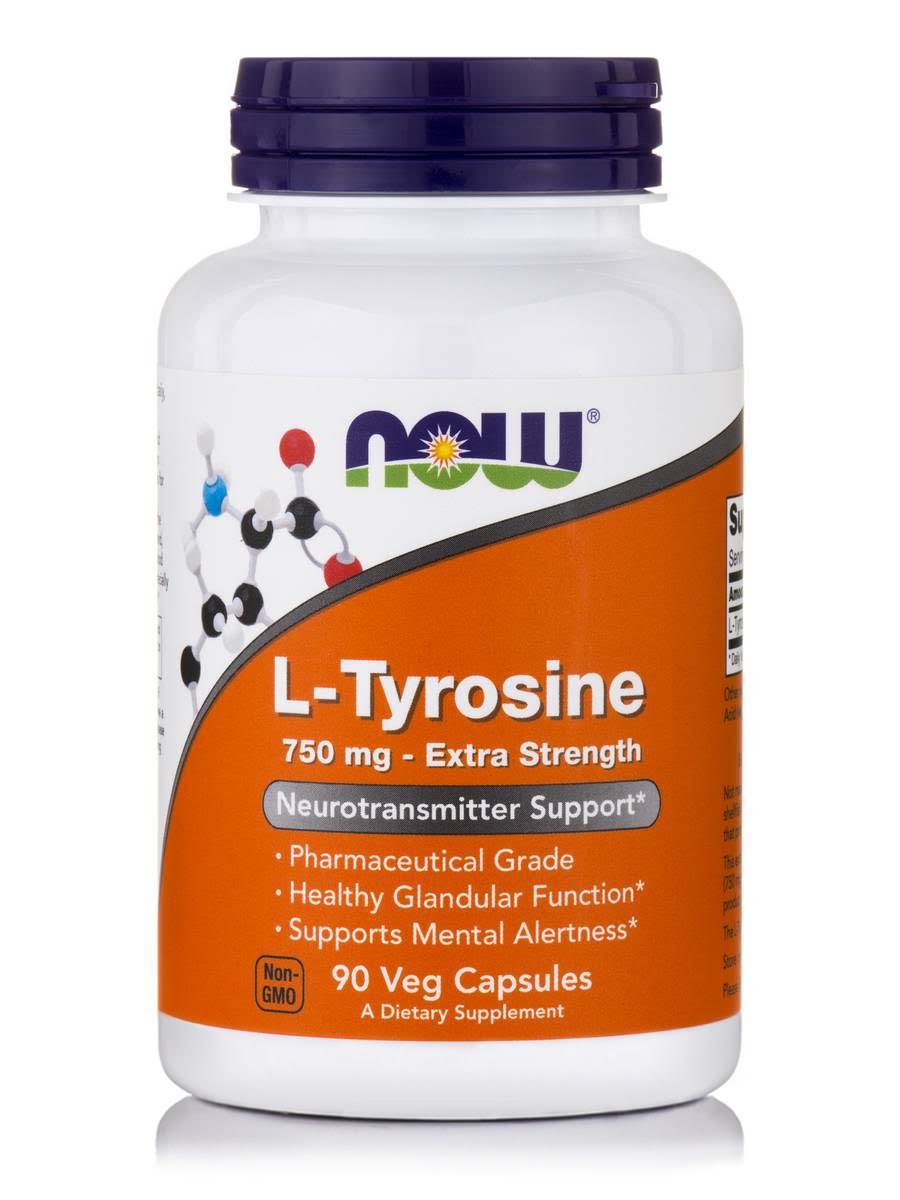 NOW L-TYROSINE 750 MG 90 CAPS  