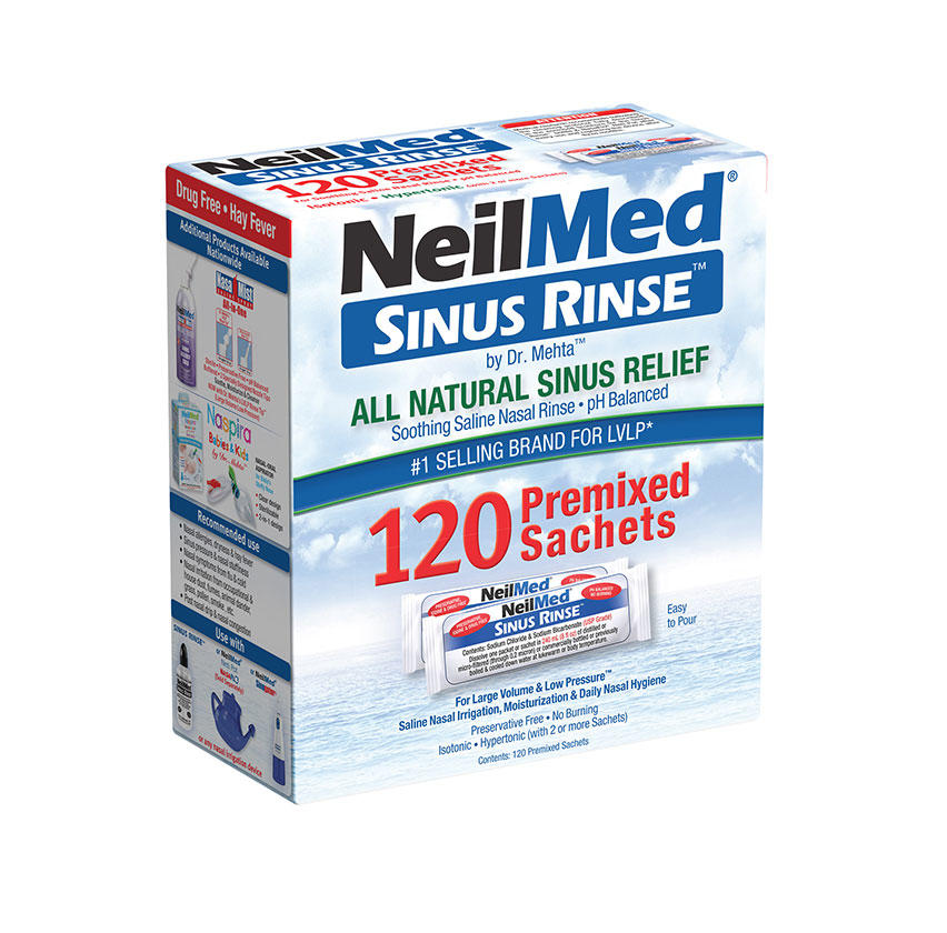 NeilMed Sinus Rinse Ανταλλακτικά Φακελάκια Ρινικού Αποφρακτήρα 120sachets