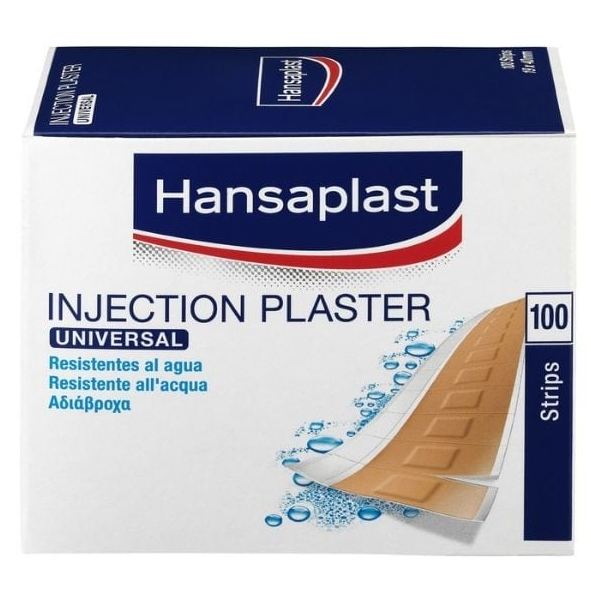 Hansaplast Αδιάβροχα Αυτοκόλλητα Επιθέματα Universal Injection Plaster 40x19mm 100τμχ