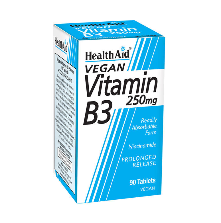 Health Aid Vitamin B3 Βιταμίνη 250mg 90 ταμπλέτες