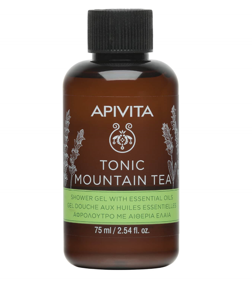 Apivita Tonic Mountain Tea Αφρόλουτρο σε Gel με Αιθέρια Έλαια 75ml