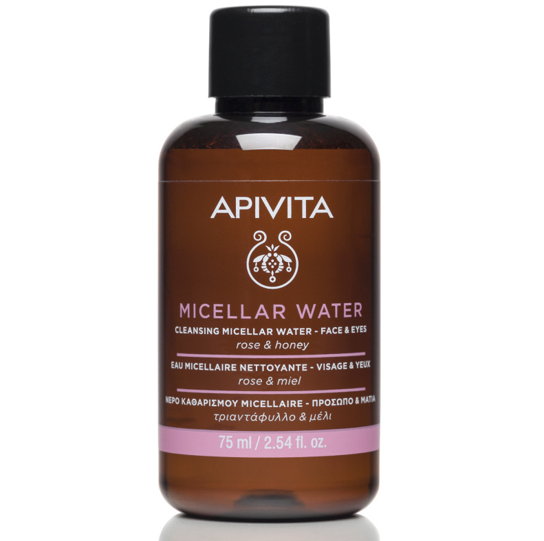 Apivita Micellar Water Καθαρισμού για Πρόσωπο & Μάτια με Τριαντάφυλλο & Μέλι 75ml