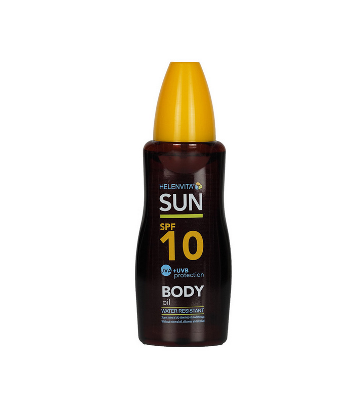 Helenvita Sun Αδιάβροχο Αντηλιακό Λάδι για το Σώμα SPF10 σε Spray 200ml