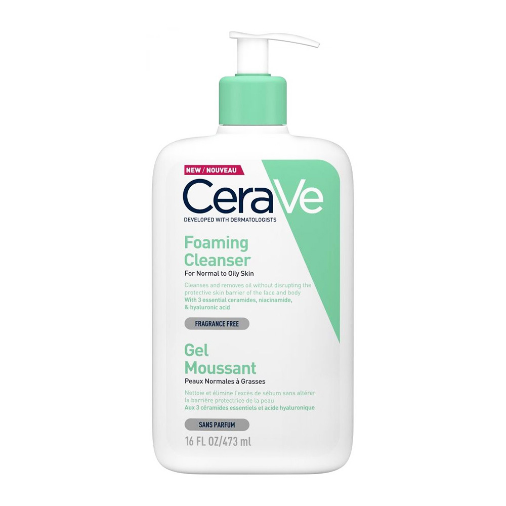 CeraVe Gel Καθαρισμού Foaming Gel Normal To Oily για Κανονικές Επιδερμίδες 473ml