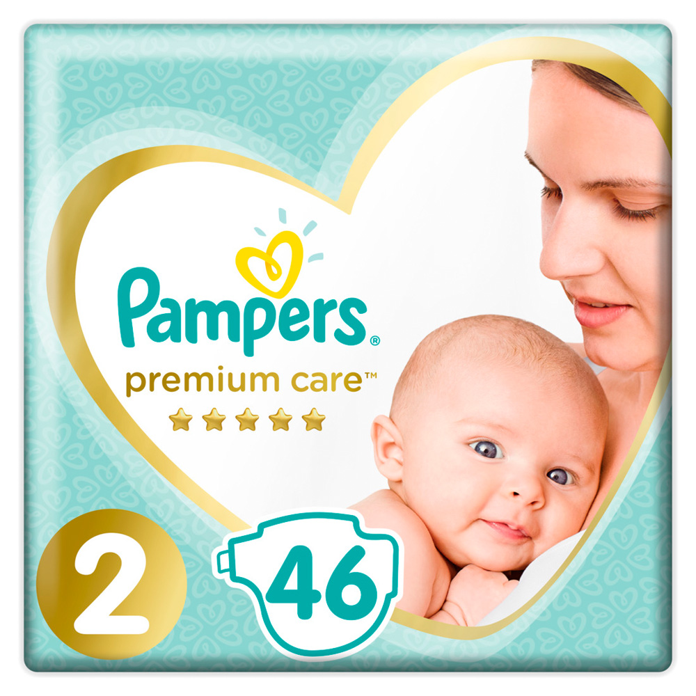 Pampers Premium Care Πάνες με Αυτοκόλλητο No. 2 για 4-8kg 46τμχ