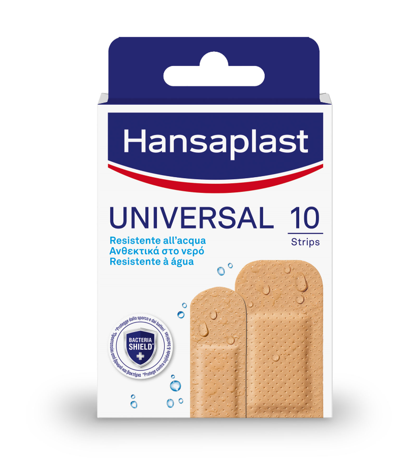 Hansaplast Αδιάβροχα Αυτοκόλλητα Επιθέματα Universal Bacteria Shield 10τμχ