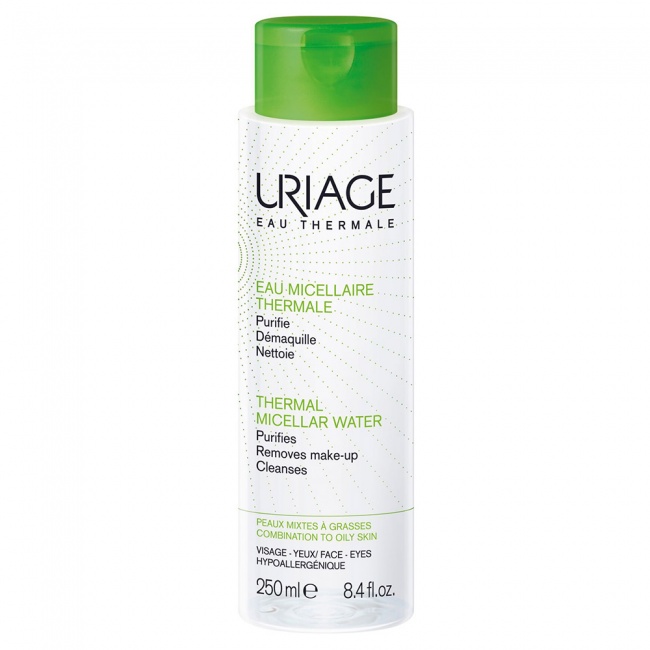 Uriage Micellar Water Ντεμακιγιάζ Thermal για Λιπαρές Επιδερμίδες 250ml