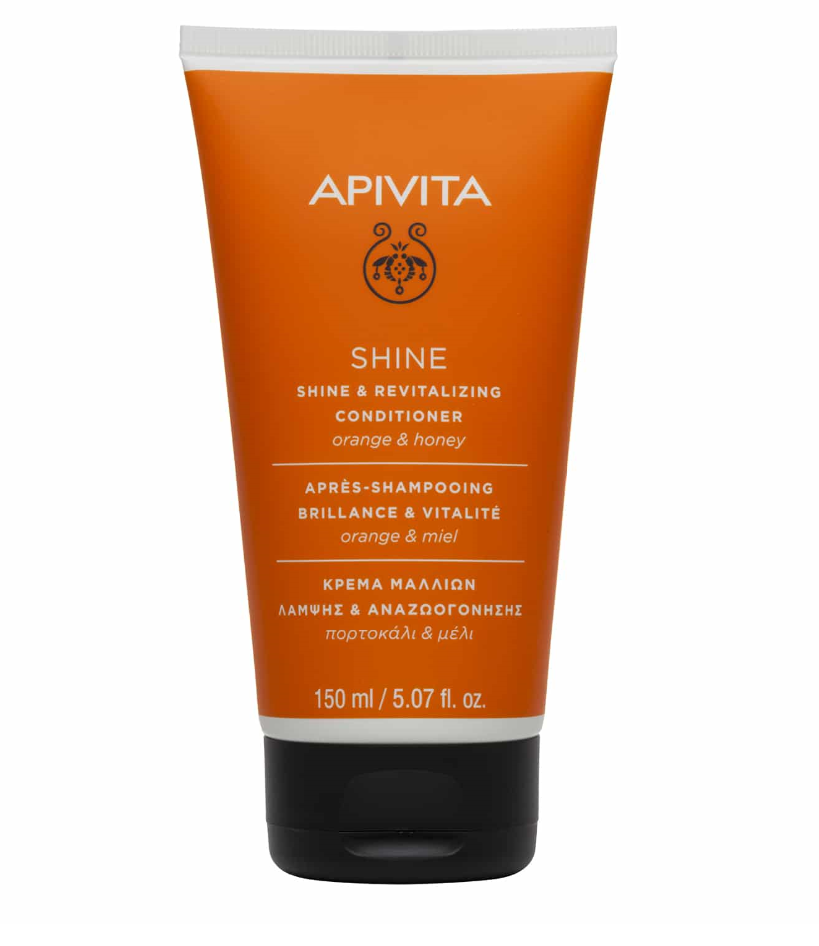 Apivita Shine & Revitalizing Conditioner Αναδόμησης/θρέψης για Όλους τους Τύπους Μαλλιών 150ml