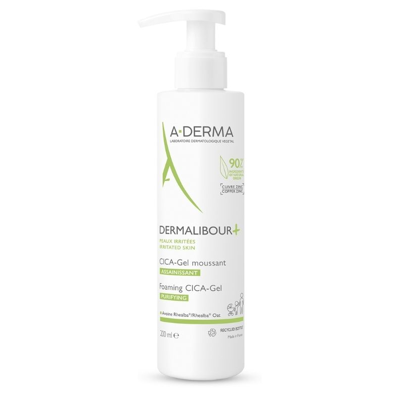 A-Derma Αφρός Καθαρισμού Dermalibour+ Cica Moussant 200ml