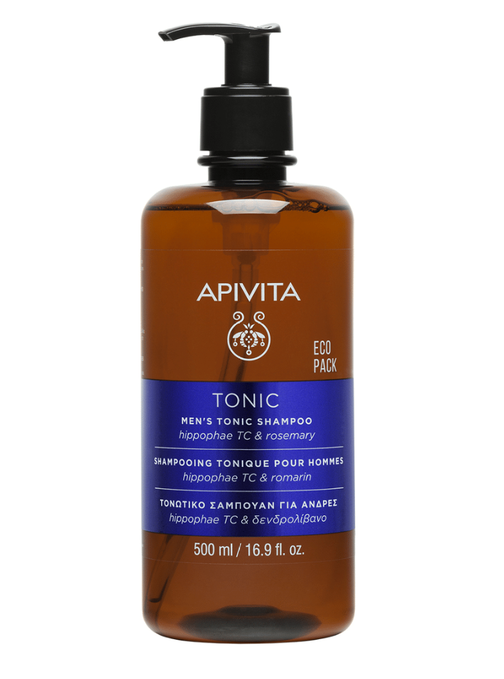 Apivita Mens Tonic Hippophae TC & Rosemary Σαμπουάν κατά της Τριχόπτωσης για Όλους τους Τύπους Μαλλιών 500ml