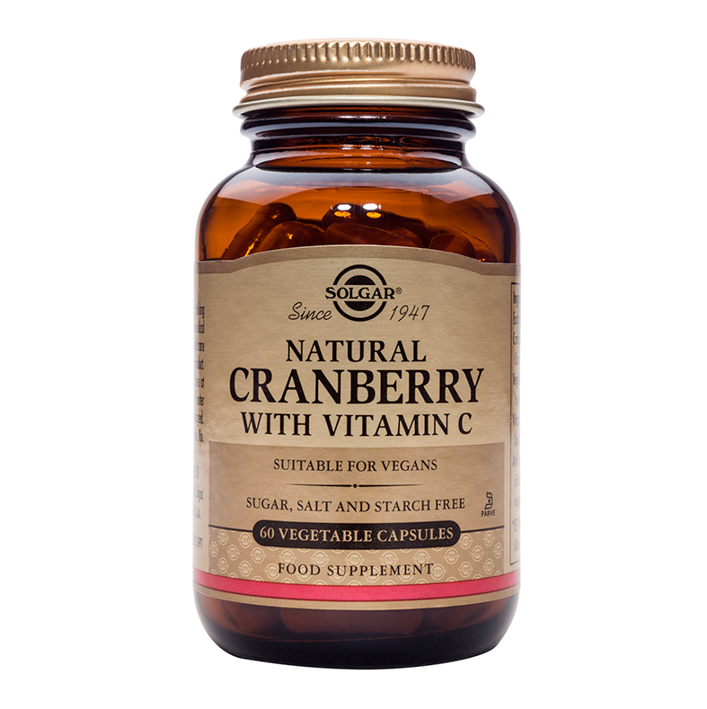 Solgar Natural Cranberry with Vitamin C Ουροποιητικό 60veg caps