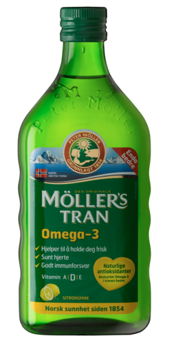 MOLLERS Μουρουνέλαιο Cod Liver Oil Λεμόνι 250ml