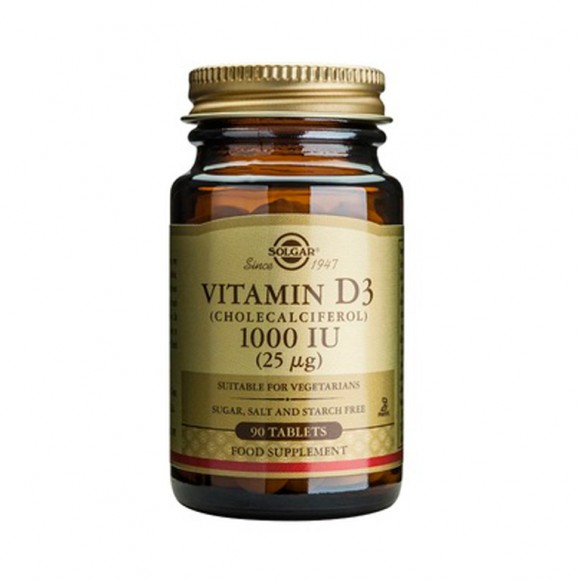 Solgar Vitamin D3 1000iu Βιταμίνη για Ανοσοποιητικό 90tabs