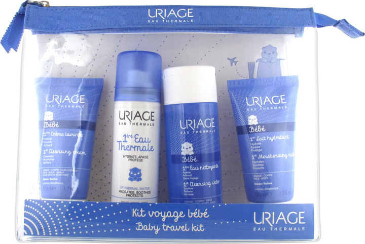 PURIAGE BABY TRAV KIT:CL CR 50ML+1ST UTW 50ML+WAT 100ML+MILK