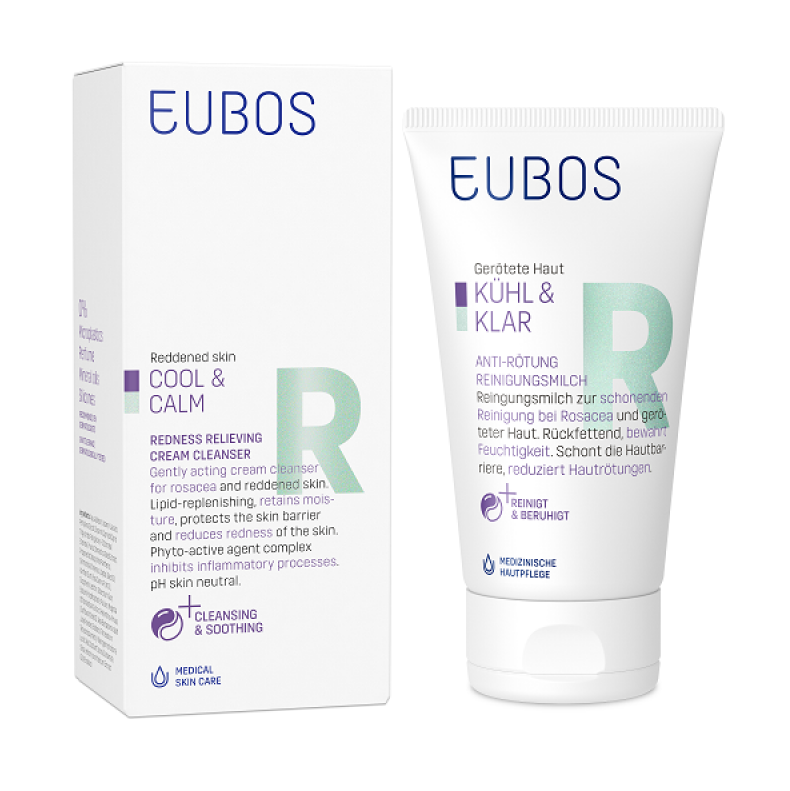 Eubos Γαλάκτωμα Καθαρισμού Cool & Calm Redness Relieving για Ευαίσθητες Επιδερμίδες 150ml