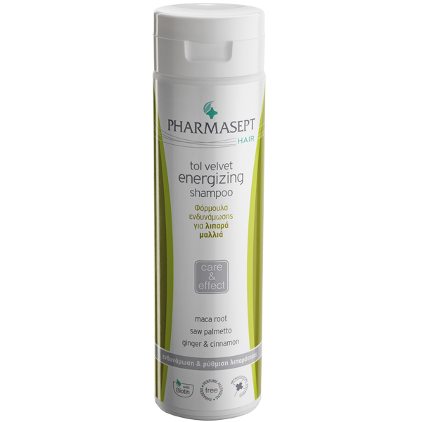 Pharmasept Tol Velvet Energizing Shampoo για Λιπαρά Μαλλιά 250ml