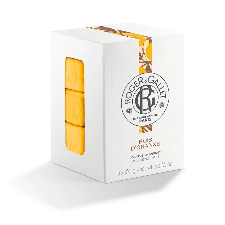 ROGER & GALLET BOIS DORANGE BOITE SAVONS 3 X 100G