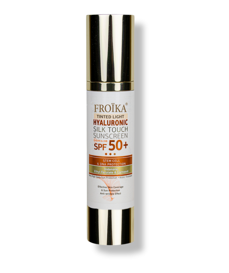 Froika Hyaluronic SilkTouch Sunscreen Αδιάβροχη Αντηλιακή Κρέμα Προσώπου SPF50 με Χρώμα 40ml