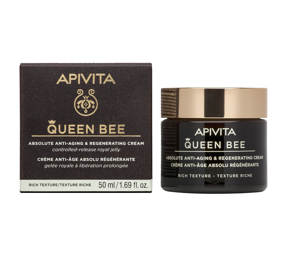 Apivita Queen Bee Absolute Anti Aging & Regenerating Rich Κρέμα Προσώπου Ημέρας για Ενυδάτωση & Αντιγήρανση 50ml