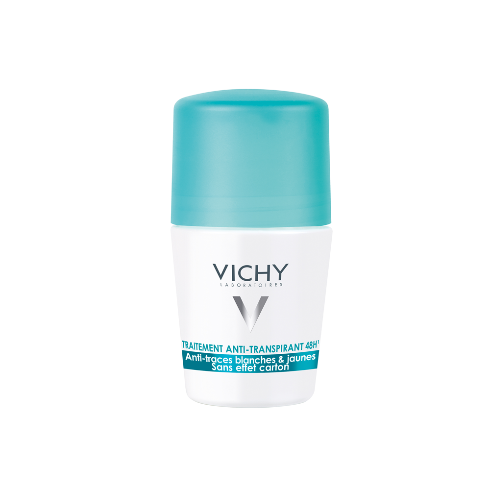 Vichy No White Marks & Yellow Stains Αποσμητικό που δεν αφήνει λεκέδες 48h Roll-On 50ml