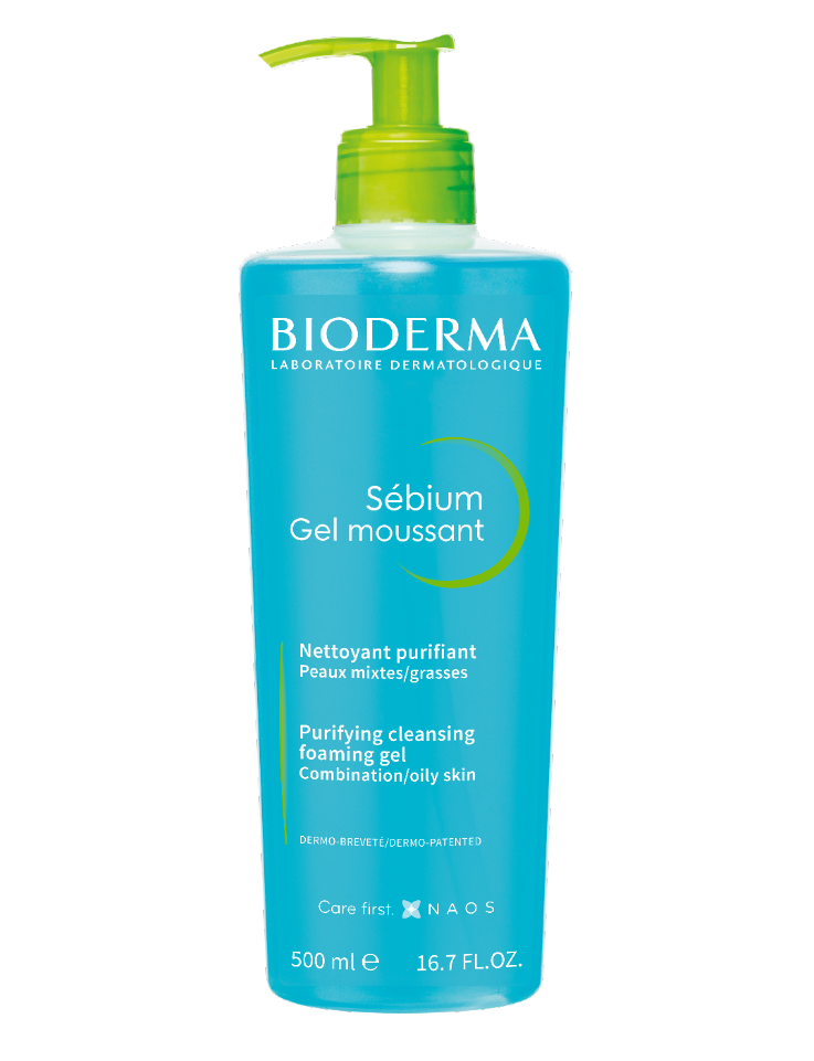 PBIODERMA SEBIUM GEL MOUSSANT 500ML (+40% FREE PRODUCT)