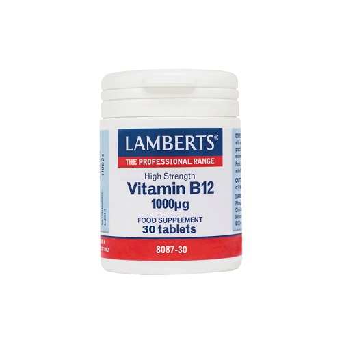 Lamberts Vitamin B12 Βιταμίνη 1000mcg 30 ταμπλέτες