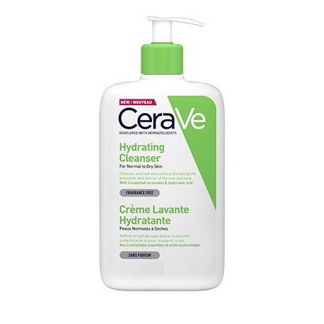 CeraVe Hydrating Cleanser Κρέμα Καθαρισμού Προσώπου Σώματος Κανονική Έως Ξηρή Επιδερμίδα 1lt