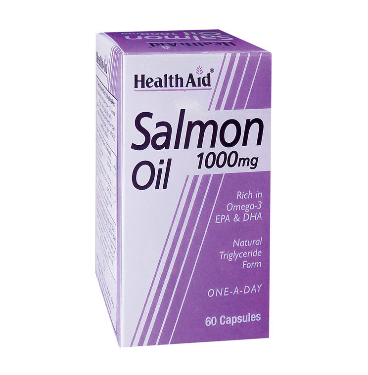 HEALTH AID SALMON OIL FRESHWATER 1000MG CAPSULES 60S