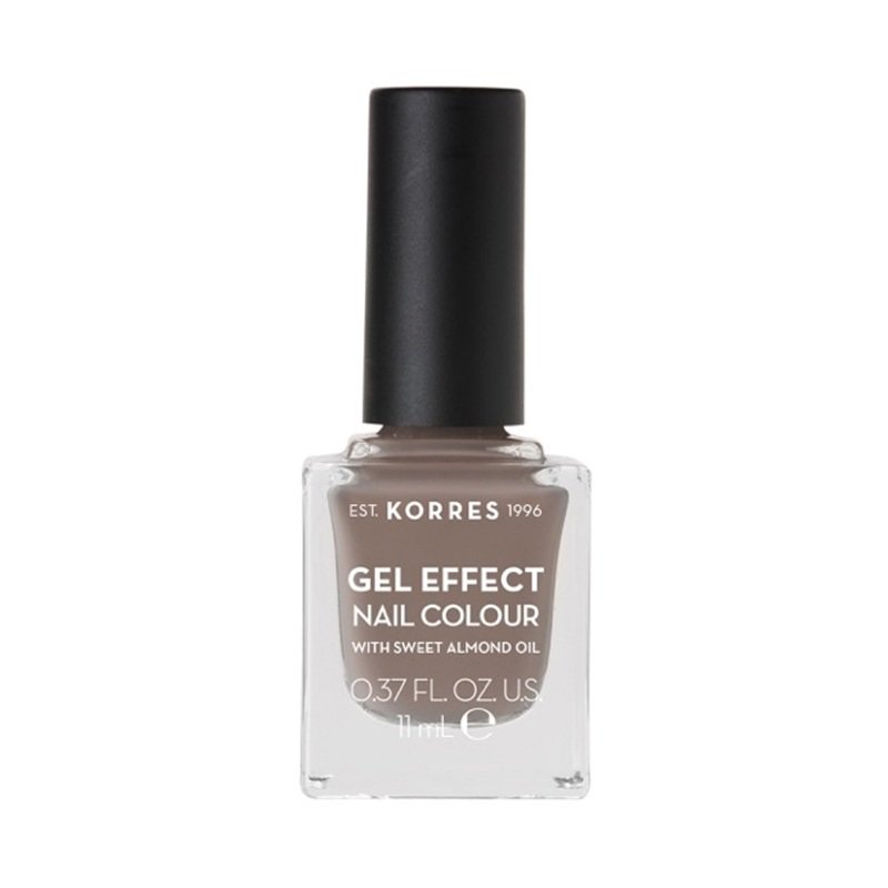 Korres Gel Effect Gloss Βερνίκι Νυχιών Μακράς Διαρκείας Γκρι 95 Stone Grey 11ml