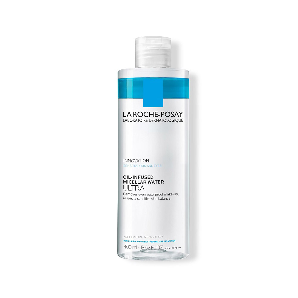 La Roche Posay Waterproof Remover Micellar Water Ντεμακιγιάζ Oil Infused Ultra για Ευαίσθητες Επιδερμίδες 400ml