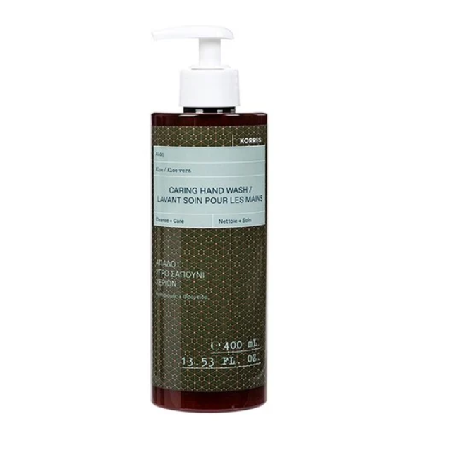 Korres Caring Hand Wash Αλόη Απαλό Υγρό Σαπούνι Χεριών 400ml