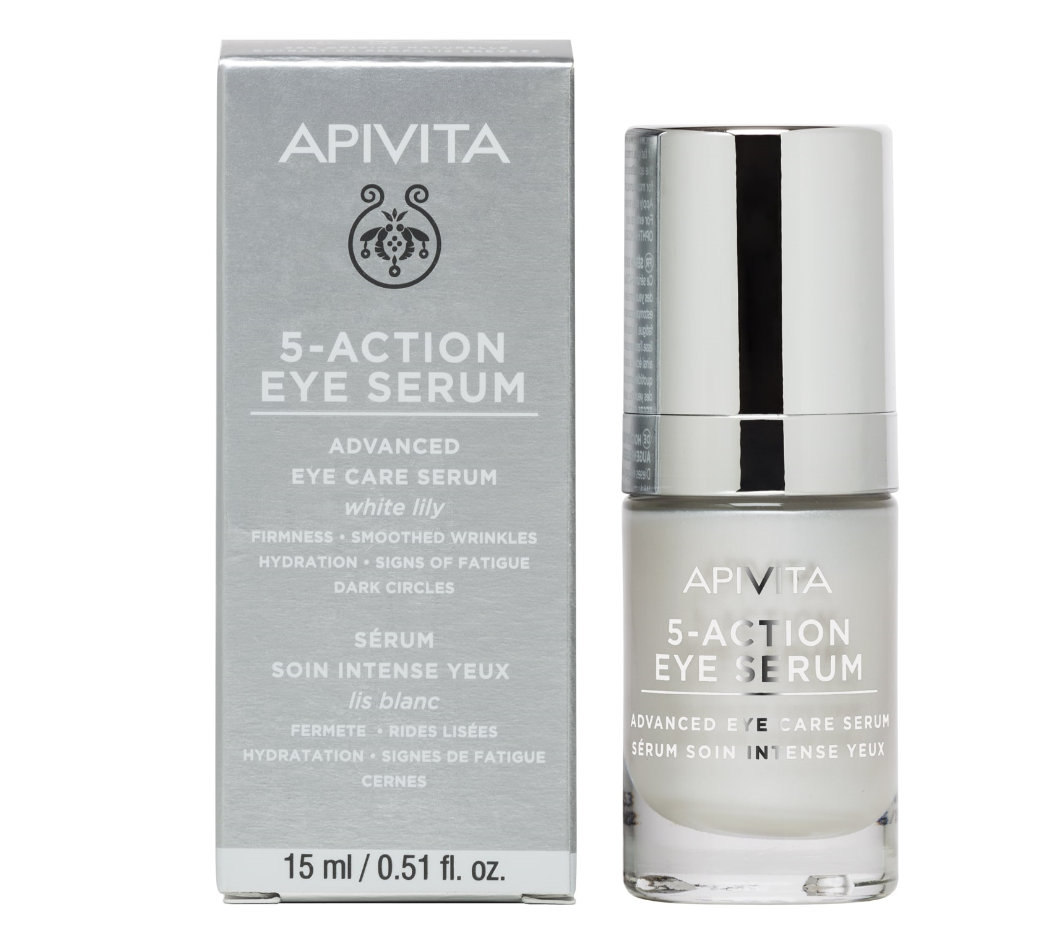 APIVITA 5 ACTION EYE SERUM ΜΕ ΛΕΥΚΟ ΚΡΙΝΟ 15ML