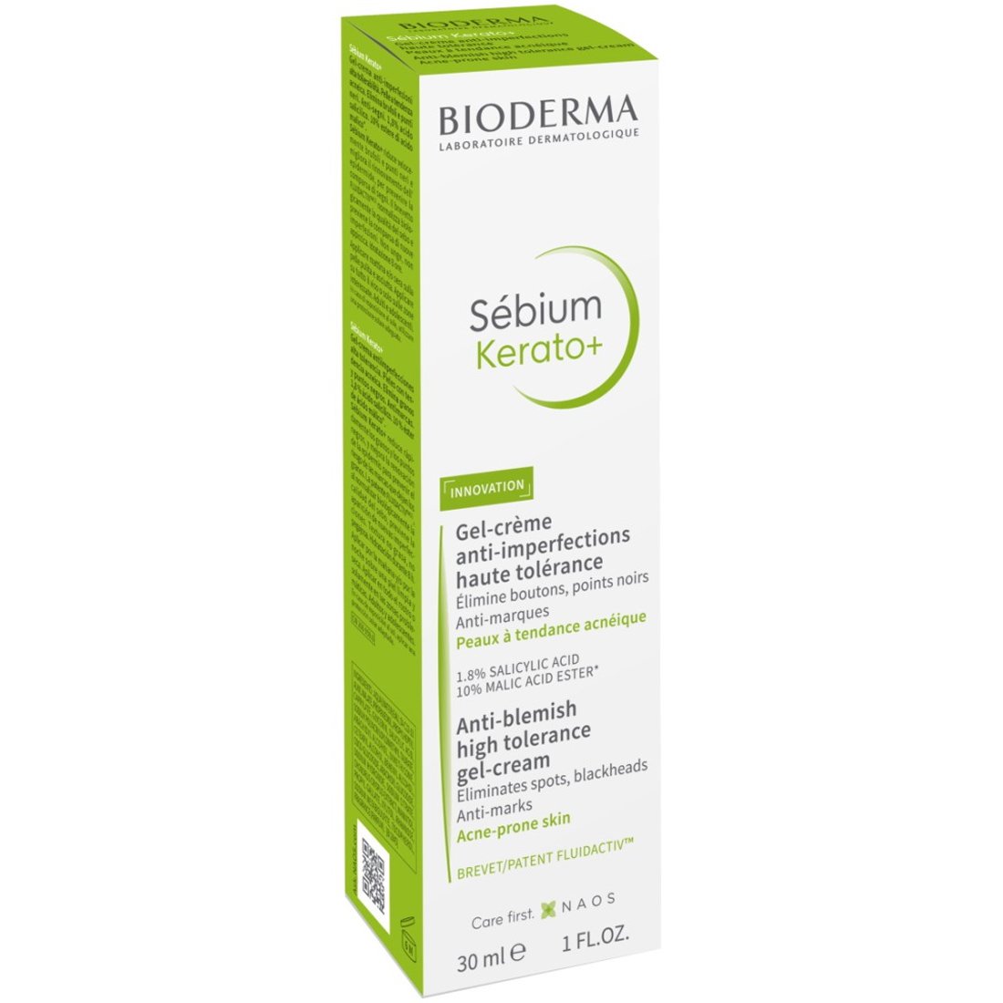 Bioderma Sebium Kerato+ Gel-Κρέμα Προσώπου Ημέρας για Λιπαρές/Μικτές Επιδερμίδες κατά των Ατελειών & της Ακμής 30ml