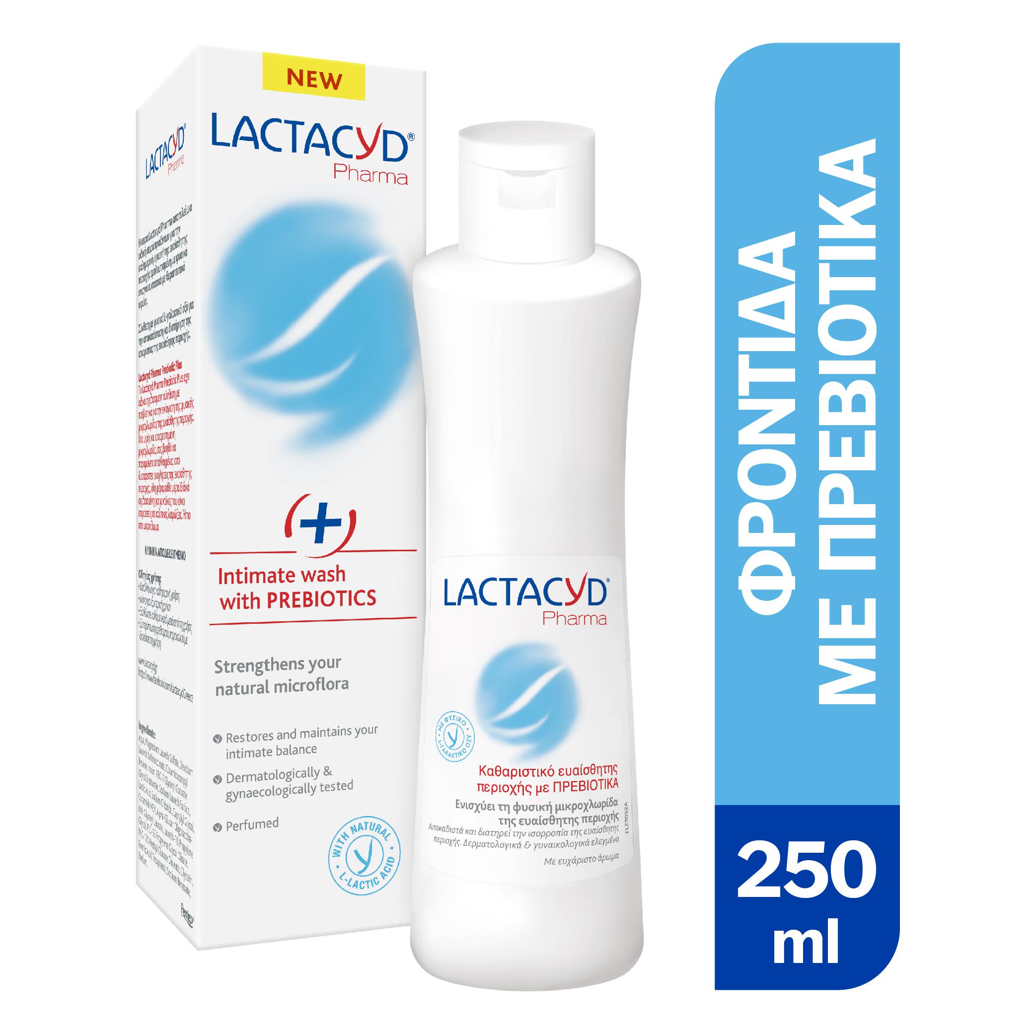 Lactacyd Plus Intimate Wash with Prebiotics Υγρό Καθαρισμού 250ml