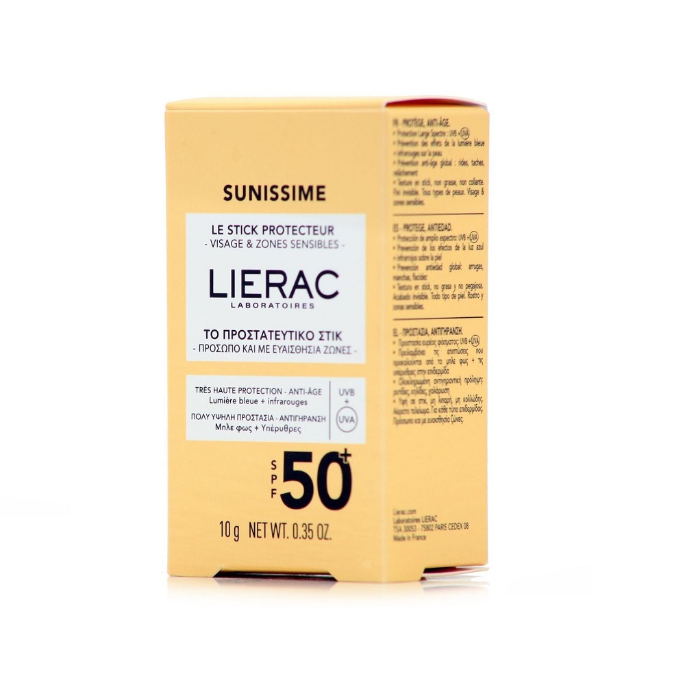 Lierac Sunissime Protective Αντηλιακό Stick Προσώπου SPF50+ 10ml