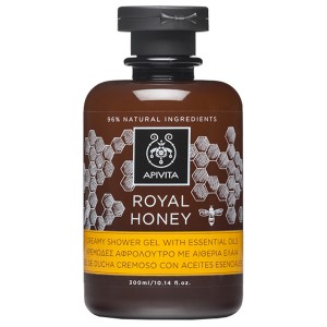 Apivita Royal Honey Κρεμώδες Αφρόλουτρο με Αιθέρια Έλαια 300ml