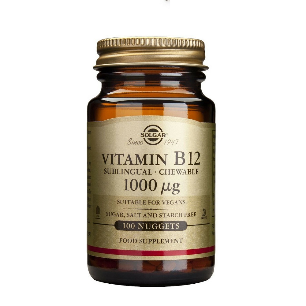 Solgar Vitamin B12 Βιταμίνη 1000mcg 100 υπογλώσσια δισκία