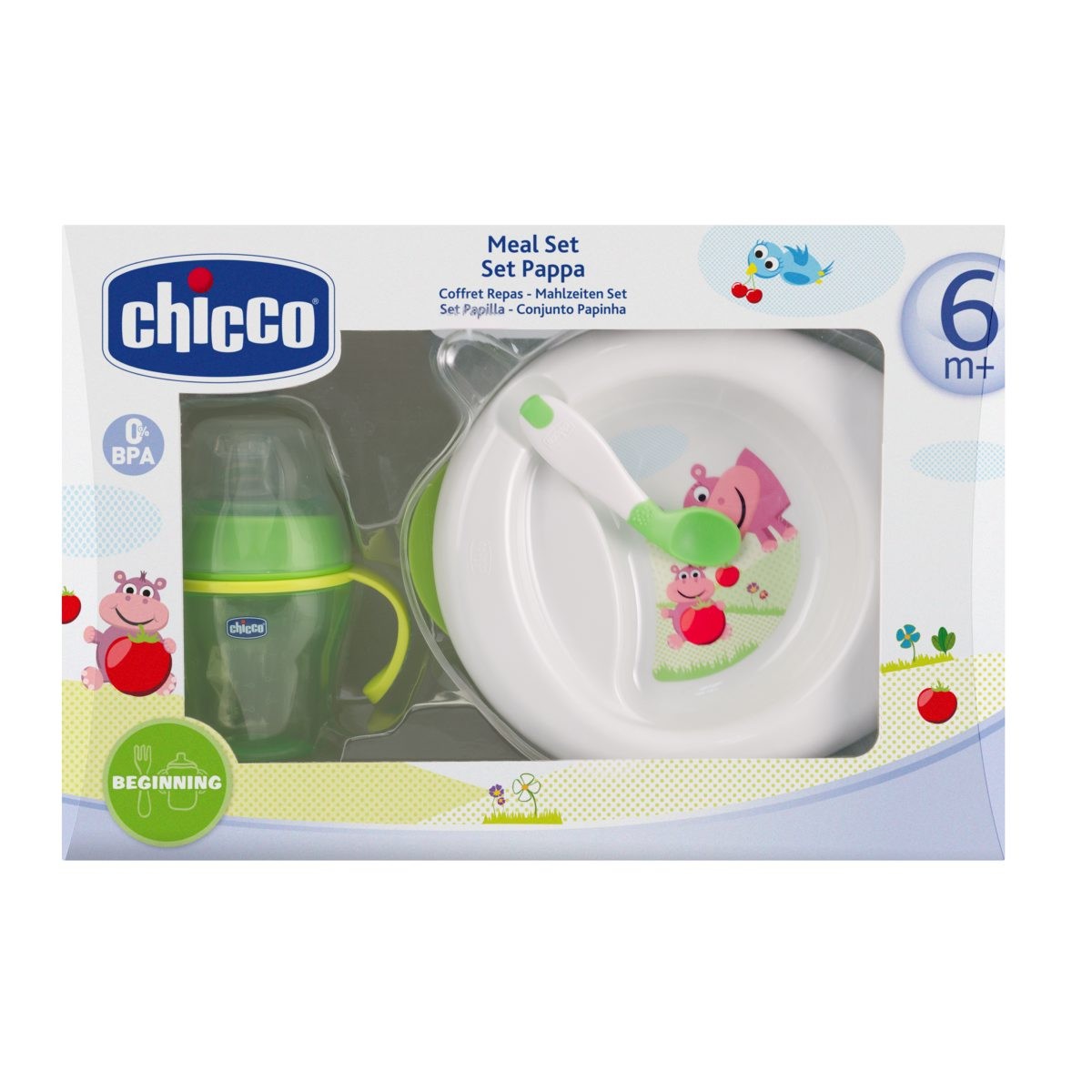 CHICCO ΣΕΤ ΦΑΓΗΤΟΥ 6M+ (ΠΙΑΤΟ+ΠΟΤΗΡΙ+ΚΟΥΤΑΛΙ)