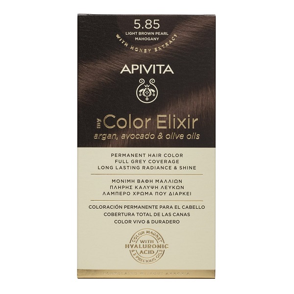 Apivita My Color Elixir 5.85 Καστανό Ανοιχτό Περλέ 125ml