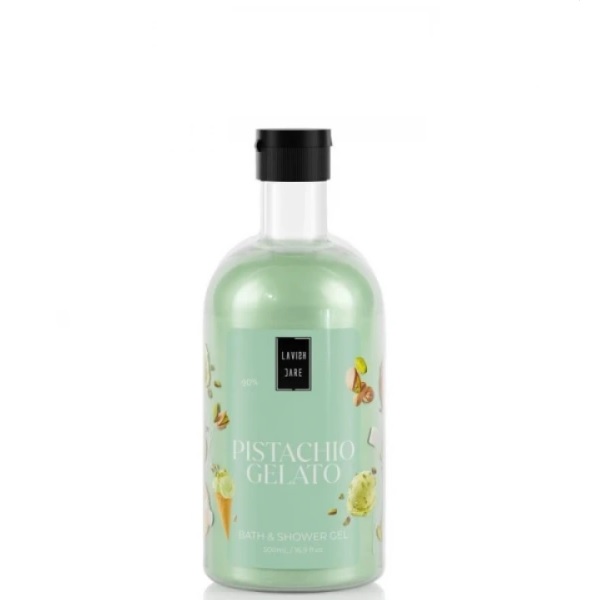 Lavish Care Bath & Shower Gel Pistachio Gelato Αφρόλουτρο με άρωμα Παγωτό Φυστίκι 500ml