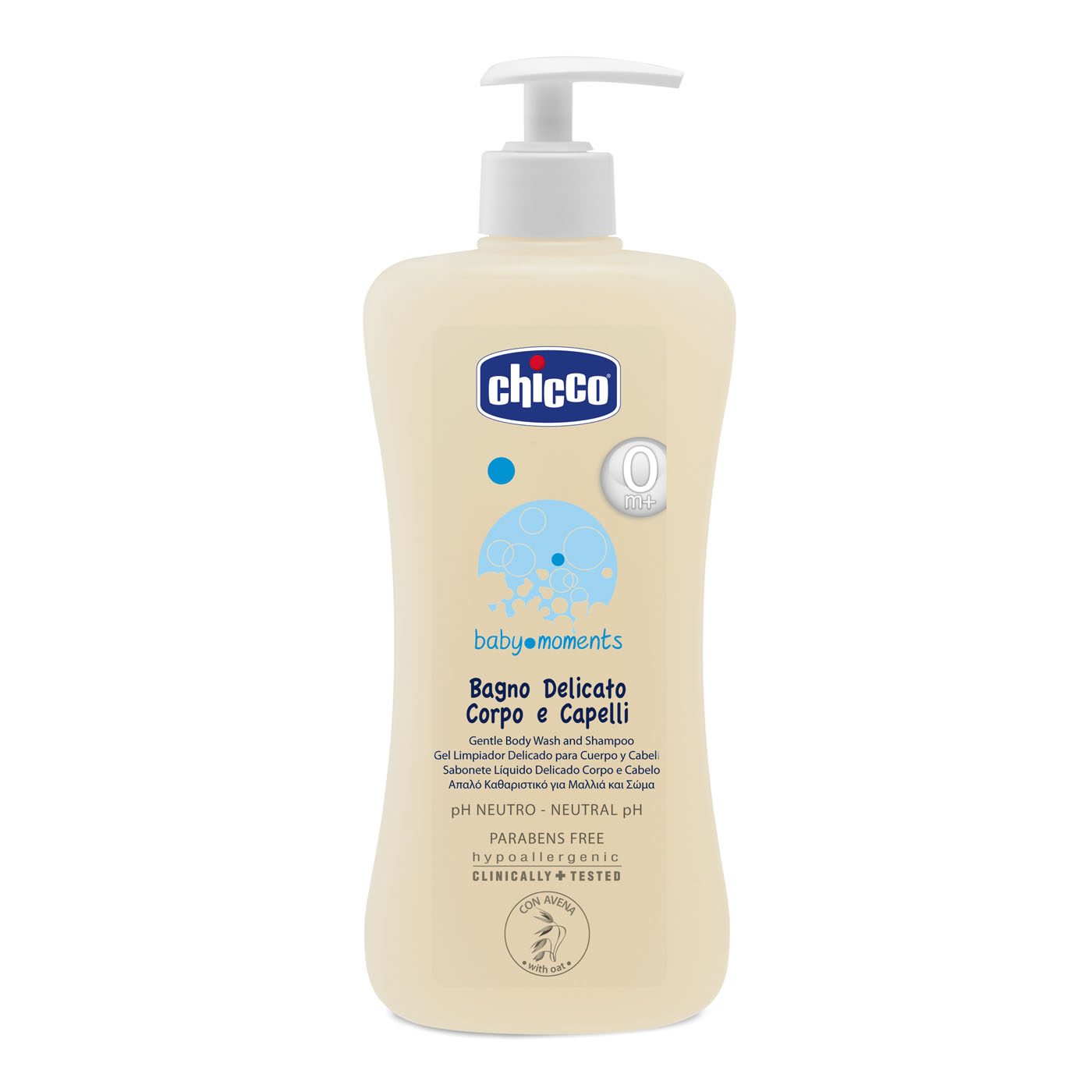 CHICCO ΑΠΑΛΟ ΑΦΡΟΛΟΥΤΡΟ -ΣΑΜΠΟΥΑΝ 500ML