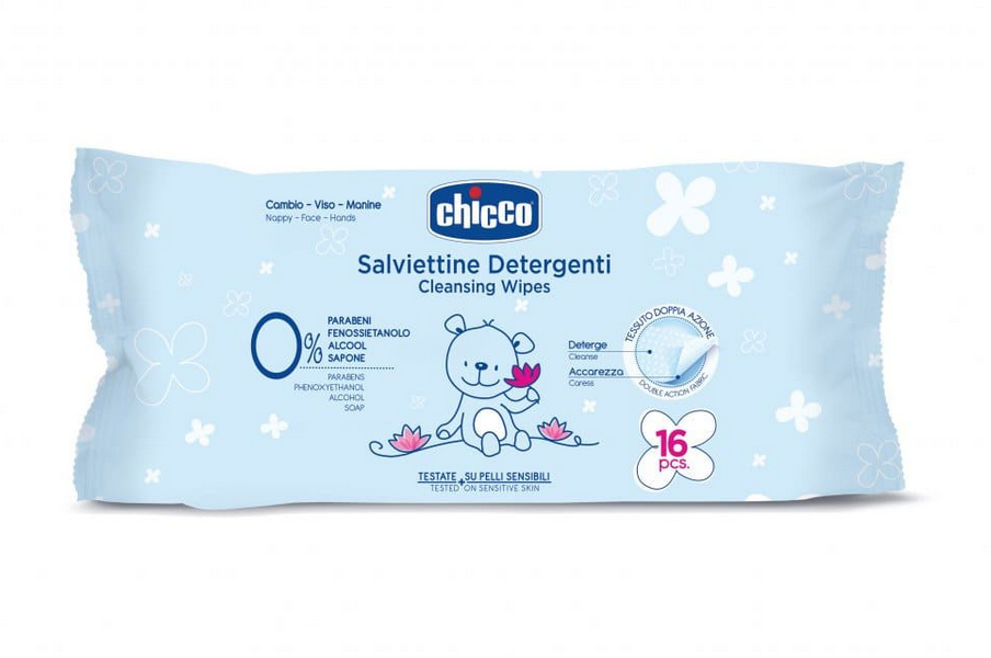 CHICCO ΑΠΑΛΑ ΜΩΡΟΜΑΝΤHΛΑ ΚΑΘΑΡΙΣΜΟΥ (16 τμχ)