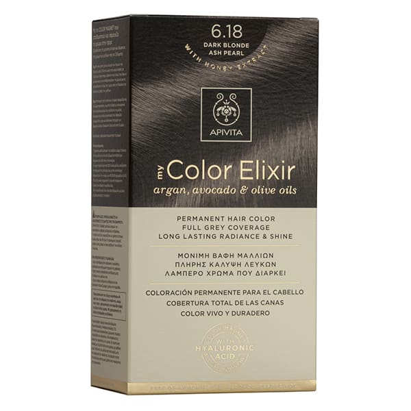 Apivita My Color Elixir 6.18 Ξανθό Σκούρο Σαντρέ Περλέ 125ml