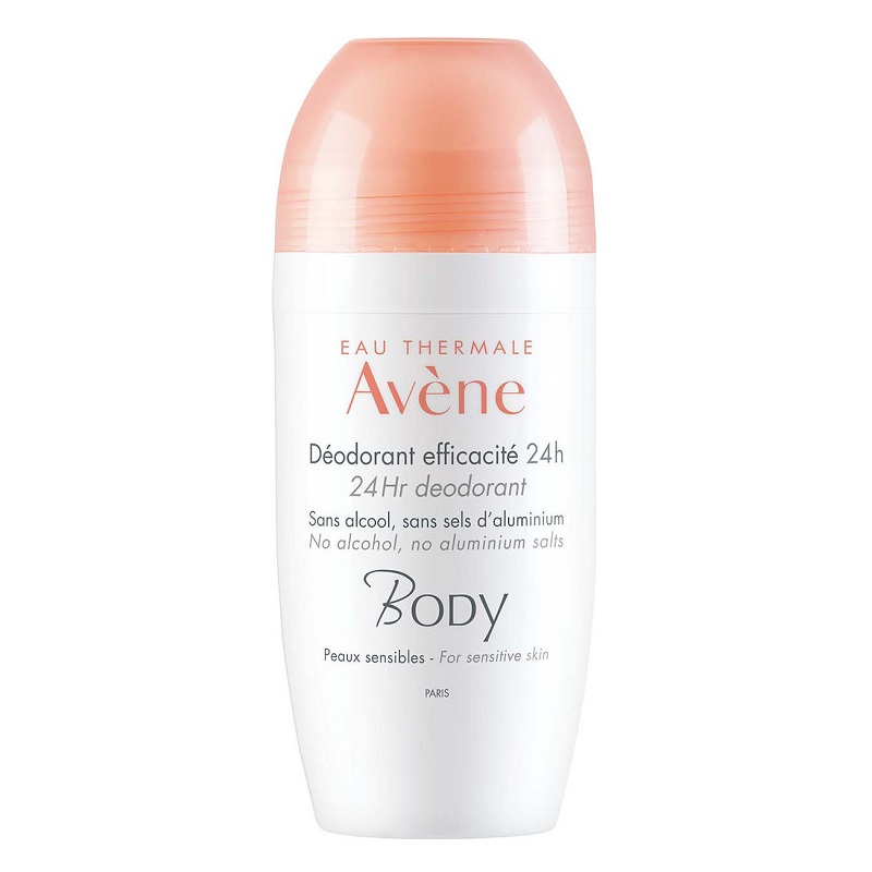 Avene Body Αποσμητικό 24h σε Roll-On Χωρίς Αλουμίνιο & Οινόπνευμα 50ml