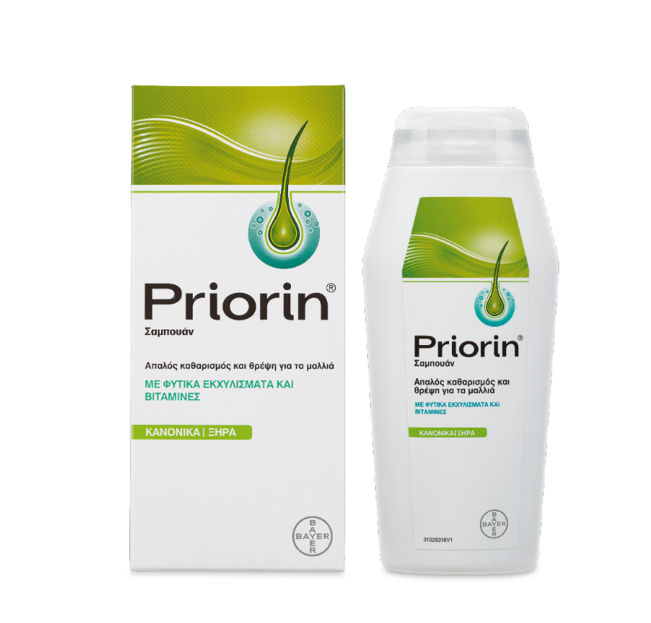 PRIORIN ΣΑΜΠΟΥΑΝ 200 ML ΓΙΑ ΚΑΝΟΝΙΚΑ/ΞΗΡΑ ΜΑΛΛΙΑ  