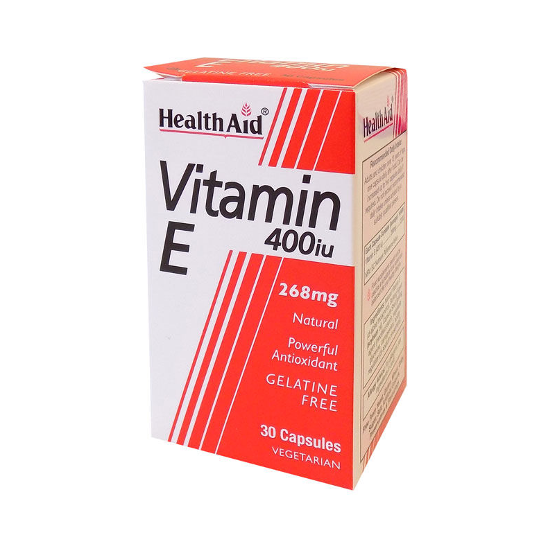 Health Aid Vitamin E Βιταμίνη για Αντιοξειδωτικό 400iu 268mg 30 φυτικές κάψουλες