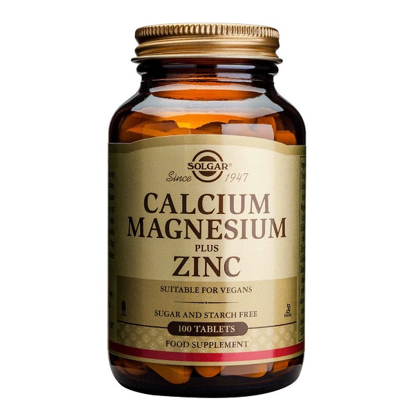 Solgar Calcium Magnesium Plus Zinc 100tabs