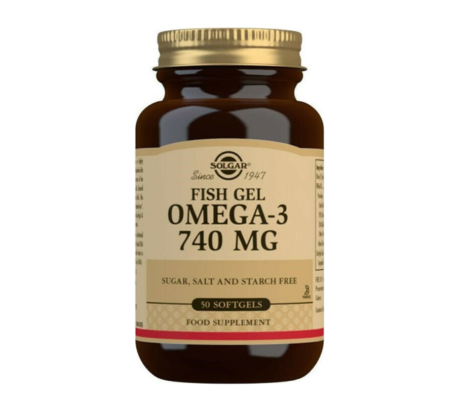 Solgar Omega 3 Fish Gel 740mg Ιχθυέλαιο 50softgels