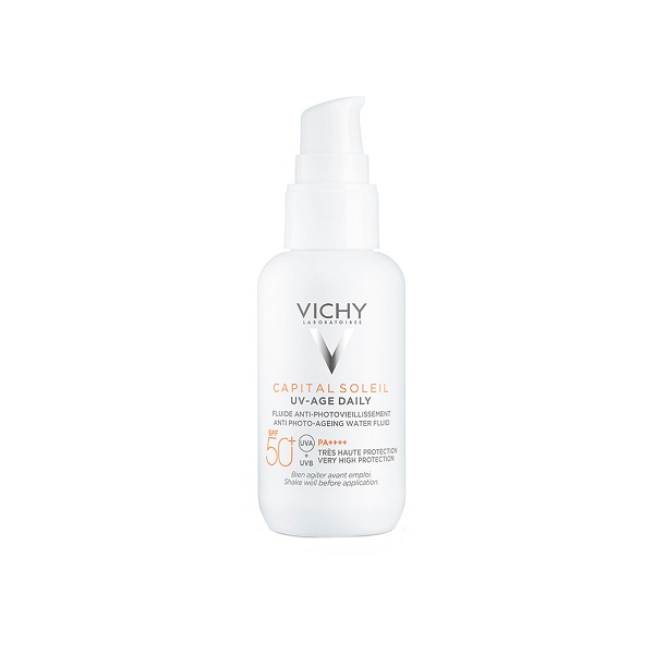 Vichy Capital Soleil UV Age Daily Αδιάβροχη Αντηλιακή Κρέμα Προσώπου SPF50 40ml