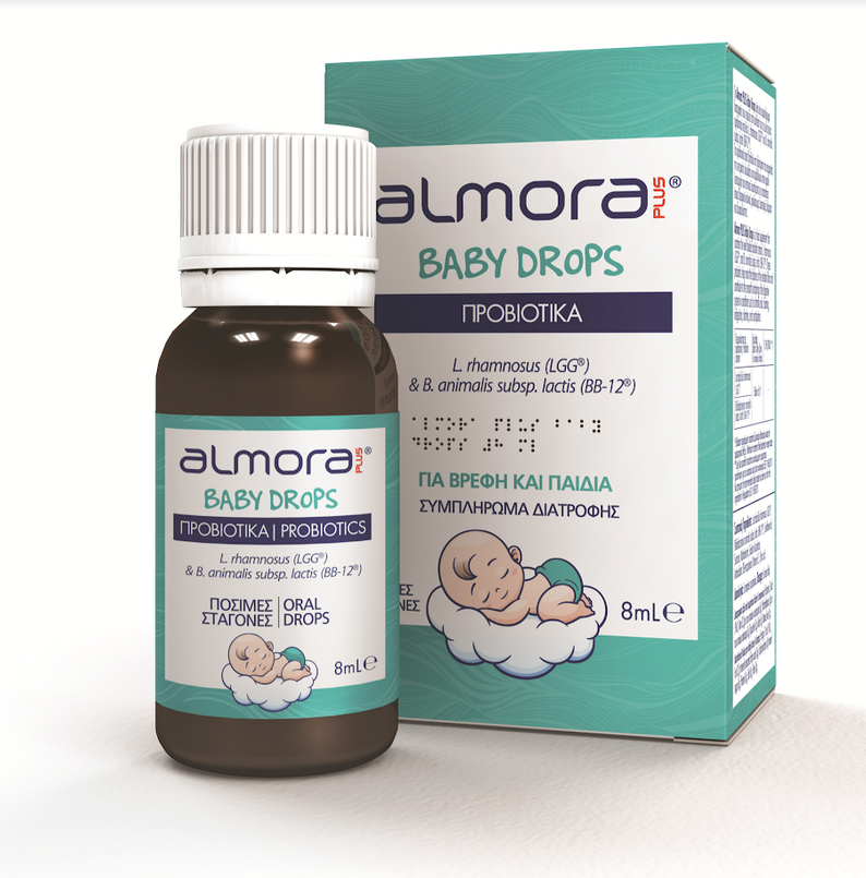 Elpen Almora Plus Baby Drops Προβιοτικά σε Σταγόνες για Παιδιά και Βρέφη 8ml